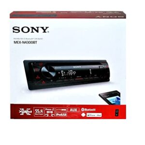 Sony MEX-N4300BT Built-in Dual Bluetooth Voice Command CD/MP3 AM/FM Radio Front USB AUX Pandora Spotify iHeartRadio iPod / iPhone Siri and Android Controls Car Stereo Receiver (Renewed)