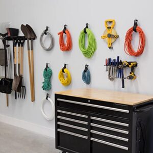 StoreYourBoard Garage Hand Tool Organizer, Drill, Screw Driver and Wrench Sets, Hammer, Pliers, Wall Mount Storage Tool Tray, Heavy Duty Steel