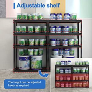 5 Tier Garage Shelving, Storage Shelves Heavy Duty Shelving, Adjustable Metal Shelf Rack and Shelf Units, Garage Shelving Heavy Duty Warehouse Industrial Shelving, 31.5" W X 15.7" D X 63" H