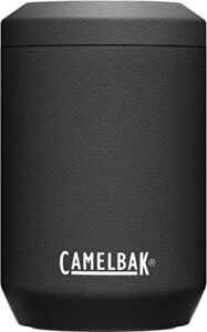 camelbak horizon tall can cooler, insulated stainless steel, 16oz, black