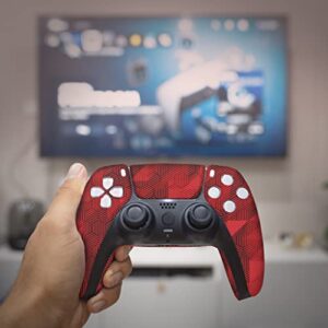 BCB Controllers Custom Wireless Controller compatible with PS-5 Controller | Works with Playstation 5 Console | Proudly Customized in USA with Permanent HYDRO-DIP Printing (NOT JUST A SKIN)