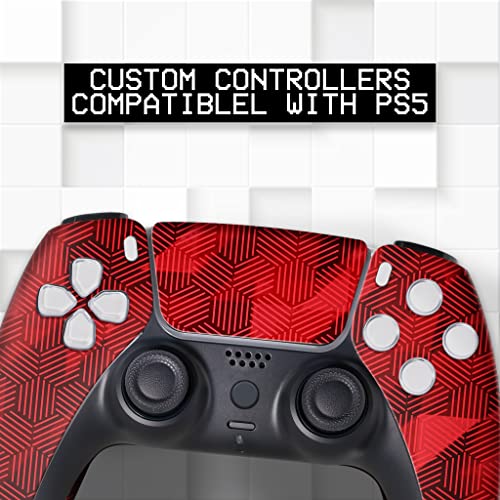 BCB Controllers Custom Wireless Controller compatible with PS-5 Controller | Works with Playstation 5 Console | Proudly Customized in USA with Permanent HYDRO-DIP Printing (NOT JUST A SKIN)