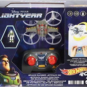 Hot Wheels Rc Space Ranger Jetpack & Buzz Lightyear Figure, Remote-Control Flying Ship From Disney and Pixar Movie Lightyear