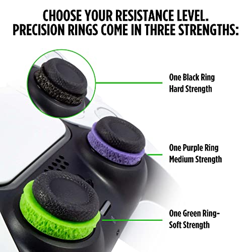 KontrolFreek Aim Boost Kit for PlayStation 5 (PS5) and PlayStation 4 (PS4) Controller | Includes Performance Thumbsticks and Precision Rings | Galaxy Edition