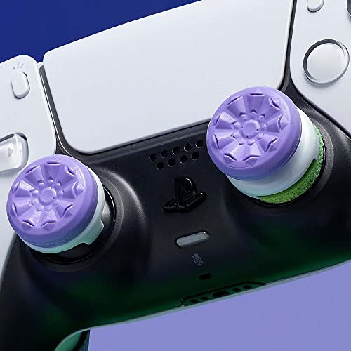 KontrolFreek Aim Boost Kit for PlayStation 5 (PS5) and PlayStation 4 (PS4) Controller | Includes Performance Thumbsticks and Precision Rings | Galaxy Edition