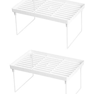 Foldable Shelf Organizer 2-Pack for Desktop, Kitchen, and Living Room