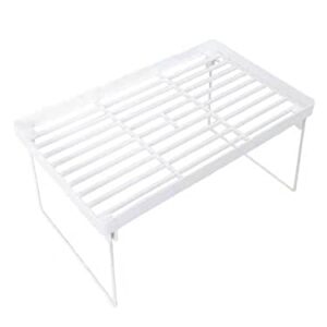 Foldable Shelf Organizer 2-Pack for Desktop, Kitchen, and Living Room