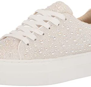 Betsey Johnson Women's Sidny Sneaker, Pearl, 7.5