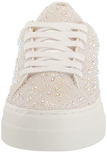 Betsey Johnson Women's Sidny Sneaker, Pearl, 7.5