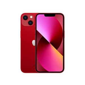 apple iphone 13, 128gb, red - unlocked (renewed)