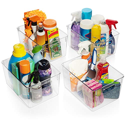 ClearSpace Plastic Storage Bins – Perfect Kitchen Organization or Pantry Fridge Organizer, and Bins, Cabinet Organizers