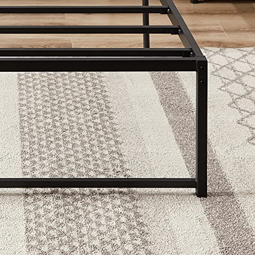 VECELO 14" Metal Platform Bed Frame/Mattress Foundation/No Box Spring Needed/Steel Slat Support (Twin Size)