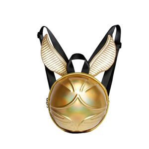 harry potter golden snitch-sphere backpack, golden, military green, one size, sphere backpack golden snitch