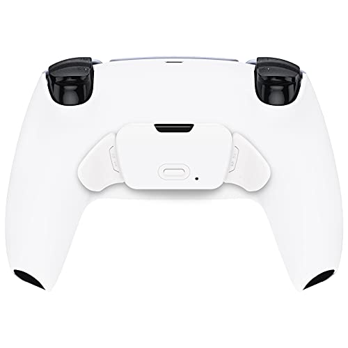 eXtremeRate White Back Paddles Programable Rise 2.0 Remap Kit for PS5 Controller, Upgrade Board & Redesigned Back Shell & Back Buttons Attachment for PS5 Controller - Controller NOT Included
