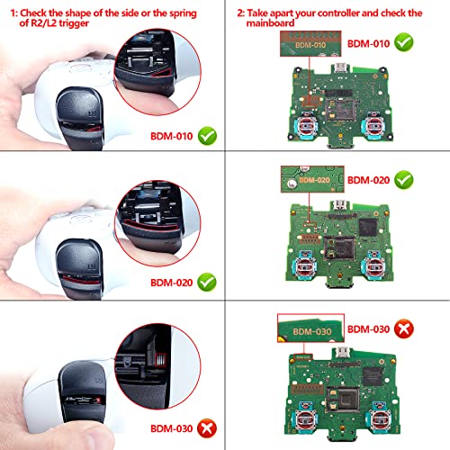 eXtremeRate White Back Paddles Programable Rise 2.0 Remap Kit for PS5 Controller, Upgrade Board & Redesigned Back Shell & Back Buttons Attachment for PS5 Controller - Controller NOT Included