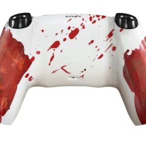 Custom Wireless UN-MODDED PRO Controller compatible with PS5 Exclusive Unique Design (Bloody Hands)