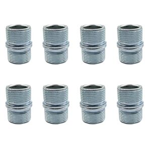 santousi shelve unit pole connector carbon steel threaded connector for 25.4mm, storage shelf shelving holders pack of 8 (23.2mm od, 32mm height)