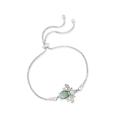 Ross-Simons Gemstone Bumblebee Bolo Bracelet in Sterling Silver