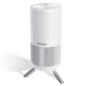 honeywell designer ultraquiet technology hepa air purifier tower, medium-large room (190 sq ft) white – features intelligent auto mode - wildfire, smoke and airborne allergen air purifier, hpa830