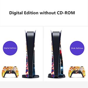 Stickers for Ps5 Controller Skin Digital Package, Suitable for Playstation 5 Shell Console and Controller, Durable, Scratch Resistant and Bubble Free B Style