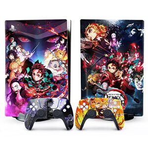 stickers for ps5 controller skin digital package, suitable for playstation 5 shell console and controller, durable, scratch resistant and bubble free b style