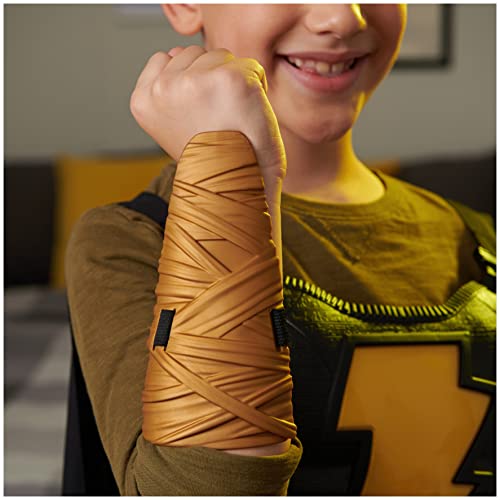 DC Comics, Black Adam Hero Set, Light-up Chest Plate, Gauntlets, Cape, 10+ Sounds, Black Adam Movie Kids Roleplay Costume for Boys and Girls Ages 4 and Up