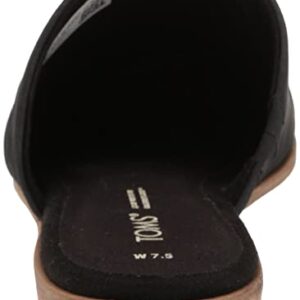 TOMS Women's Jade Loafer Flat, Black, 8.5