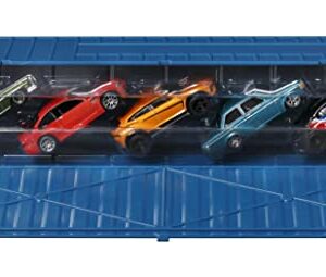 Hot Wheels Strasse, Autobahn, Autostrasse Container Set, 5 1:64 Scale Cars in Collectible Container, Metal/Metal & RealRiders, Gift for Collectors