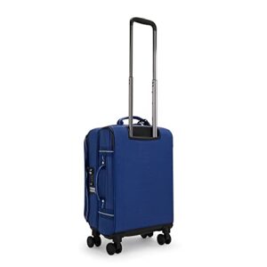 Kipling Spontaneous S Softside Spinner Wheel Luggage, Cabin Sized, Elastic Straps, Admiral Blue CL, 13''L x 20.75''H x 8.25''D