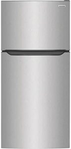 frigidaire ffht2045vs 30" freestanding top freezer refrigerator with 20 cu. ft. total capacity, 5.4 cu. ft. freezer capacity, crisper drawer, ada compliant, energy star certified, in stainless steel