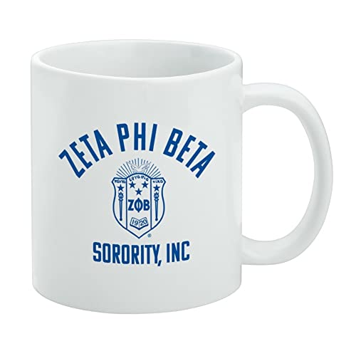 GRAPHICS & MORE Zeta Phi Beta Sorority Official Logo Ceramic Coffee Mug, Novelty Gift Mugs for Coffee, Tea and Hot Drinks, 11oz, White