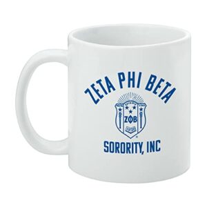 GRAPHICS & MORE Zeta Phi Beta Sorority Official Logo Ceramic Coffee Mug, Novelty Gift Mugs for Coffee, Tea and Hot Drinks, 11oz, White