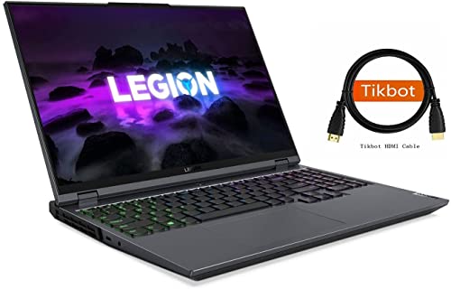 Lenovo Legion 5 Pro Gen 6 AMD Gaming Laptop, 16.0" QHD IPS 165Hz, Ryzen 7 5800H, GeForce RTX 3060 6GB, TGP 130W, Win 10 Home, 32GB RAM | 1TB PCIe SSD,HDMI Cable Bundle