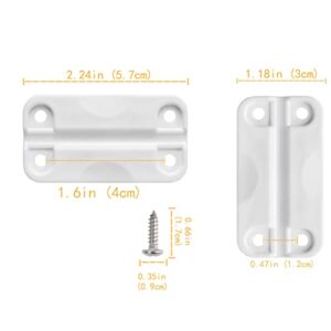 LBB-Parts Cooler Hinges for Igloo Cooler, Igloo Cooler Replacement Hinges, High Strength Igloo Cooler Hinges, Igloo Cooler Plastic Hinges for Ice Chests (2)