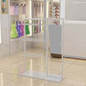 Household Products Clothing store commercial shelves Floor-standing display rack for underwear, socks, accessories, scarves, gloves, Lingerie standing bra panties underwear stand shelves, White