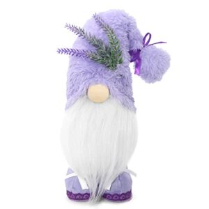 lavender swedish gnomes decorations for home pastel purple spring summer tiered tray tomte plush decor nordic dwarf with artificial greenery kitchen collective gift for women family friend colleague