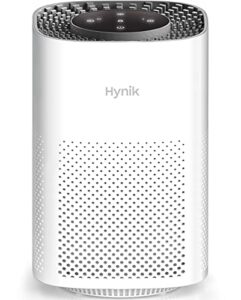 hynik alviera air purifiers for bedroom, w/ h13 true hepa filter for smoke pollen dander hair smell, 24db filtration system office living room kitchen, gfit for home, w/sleep eye mask