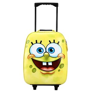 bioworld kids spongebob squarepants abs shell collapsible luggage for kids boys