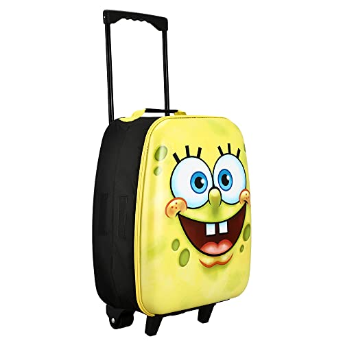 Bioworld Kids SpongeBob SquarePants ABS Shell Collapsible Luggage for kids boys