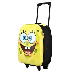 Bioworld Kids SpongeBob SquarePants ABS Shell Collapsible Luggage for kids boys