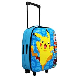 Bioworld Kids Pokémon Pikachu ABS Shell Collapsible Luggage