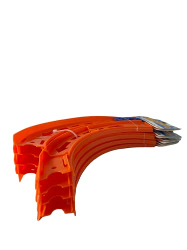 Hot Wheels Curve Tracks Expansion Packs ~ Includes 8 Curved Track Pieces & 4 Connectors ~ 10" Long