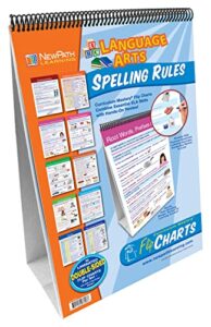 spelling rules flip chart set (grades 3 - 6) - 10 laminated write-on/wipe-off, double-sided charts mounted on easel with activity guide