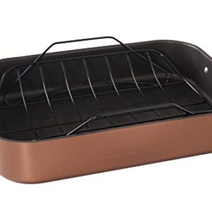 Nordic Ware Turkey Roaster with Rack, Copper