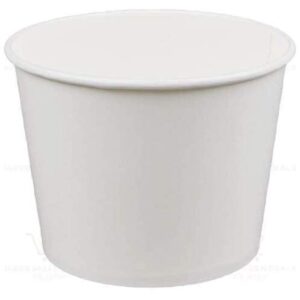 tabletop king 5 lb. white disposable paper ice bucket - 25/pack
