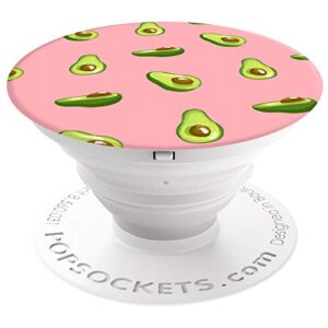 popsockets: collapsible grip & stand for phones and tablets - avocados pink