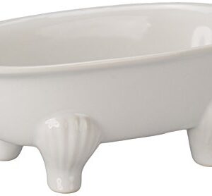 BIA Cordon Bleu 10" x 6" x 3.5" Porcelain Bathtub Dish, White