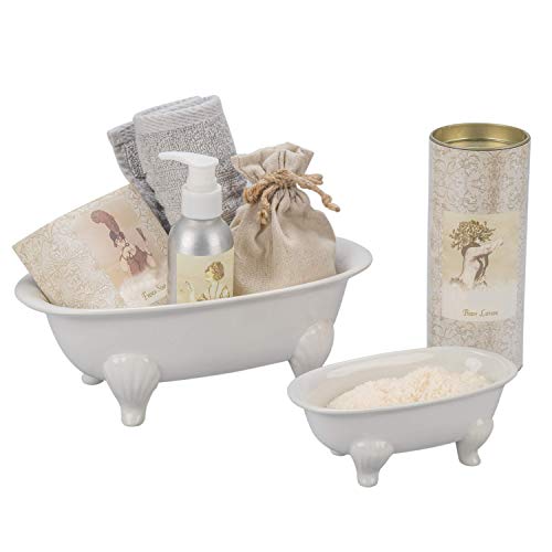 BIA Cordon Bleu 10" x 6" x 3.5" Porcelain Bathtub Dish, White