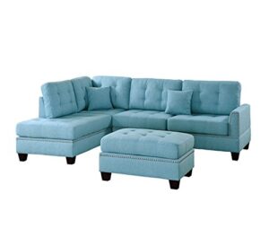 poundex pdex- sofas, light blue
