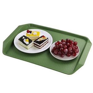 Qskely Plastic Fast Food Trays for Eating, 17" x 11.8", Set of 4